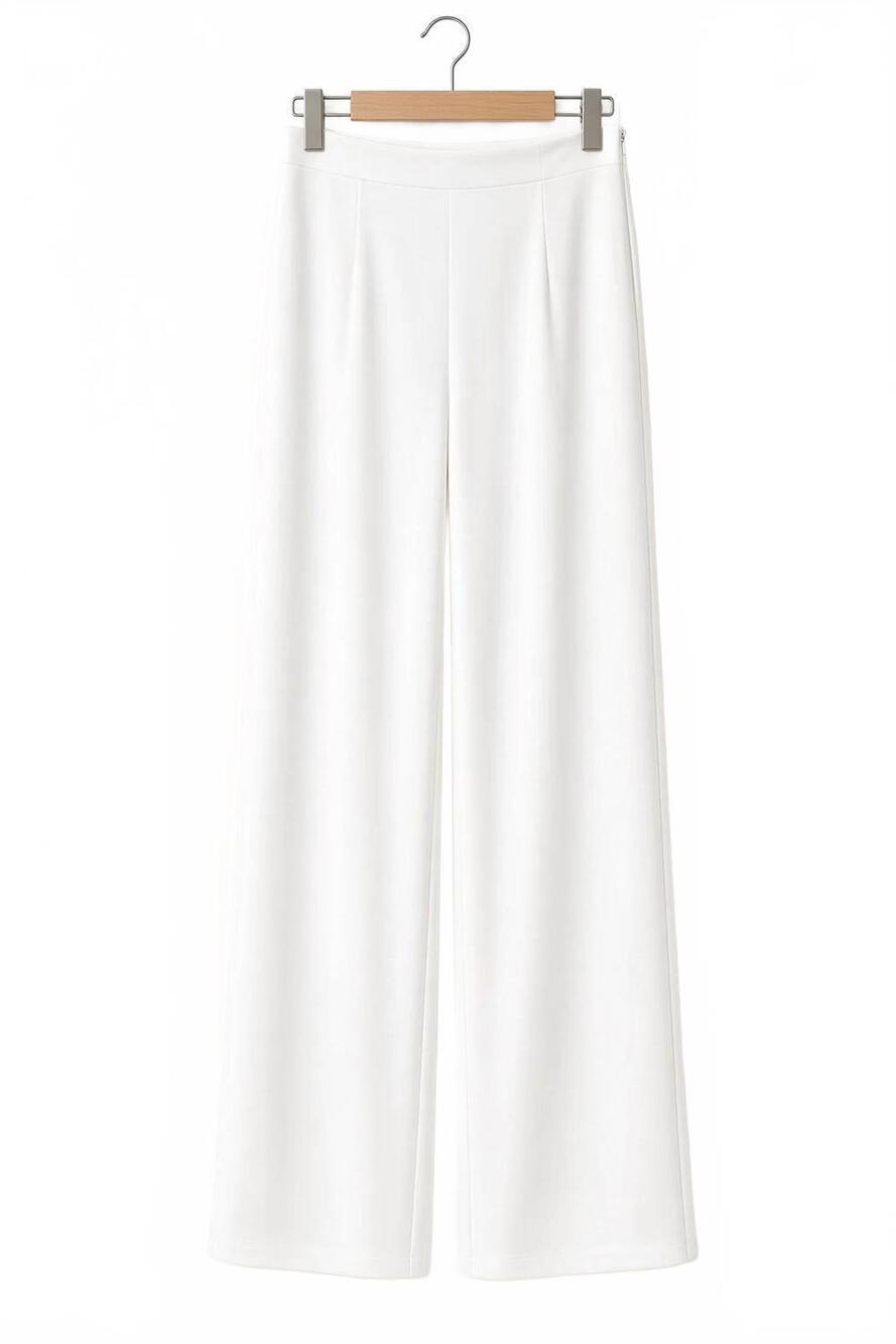 NEW DOBE women's wide leg pants in white
